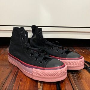 Unique platform OPI x converse high top shoes. Never worn